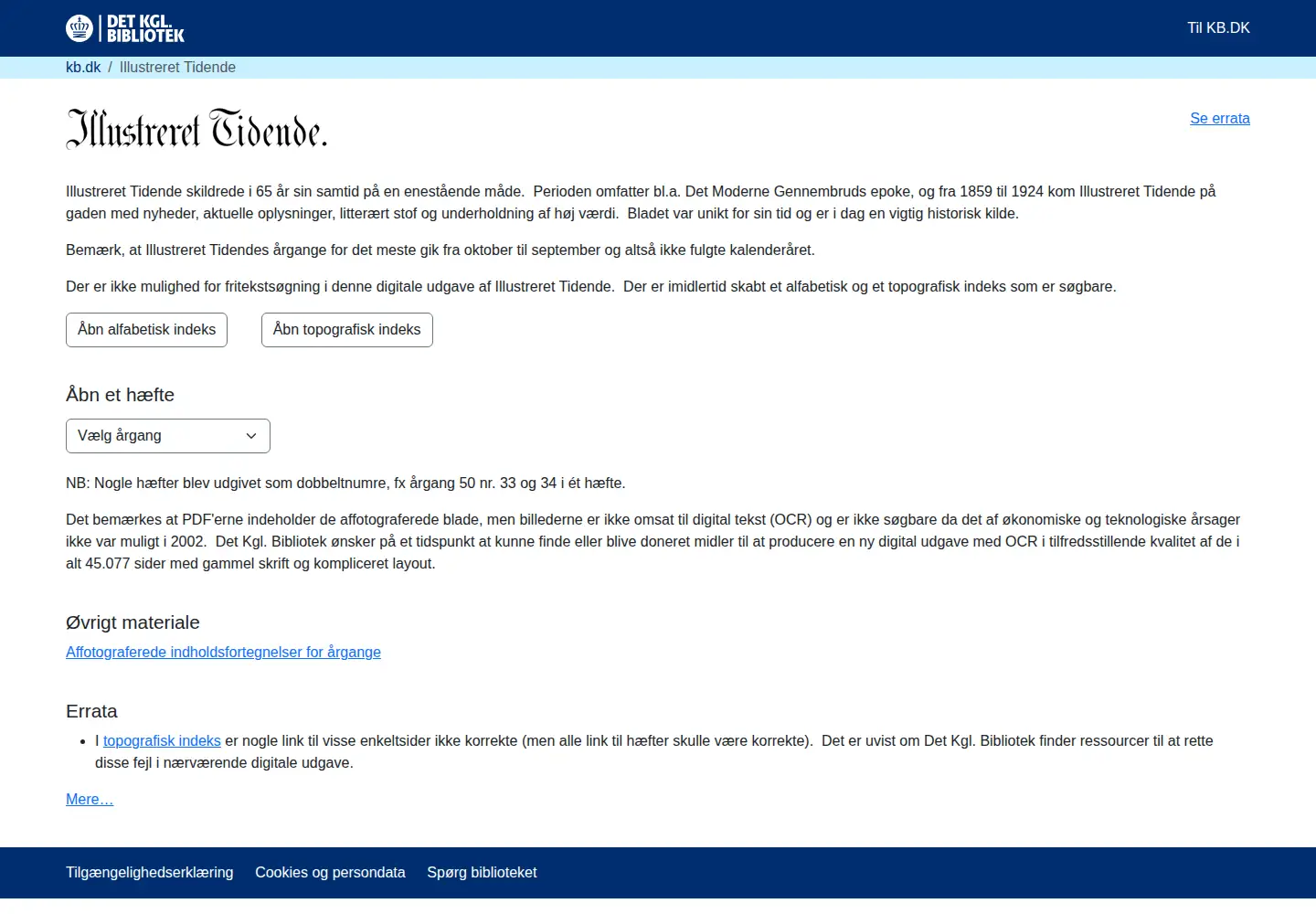 Screenshot of illustrerettidende.dk