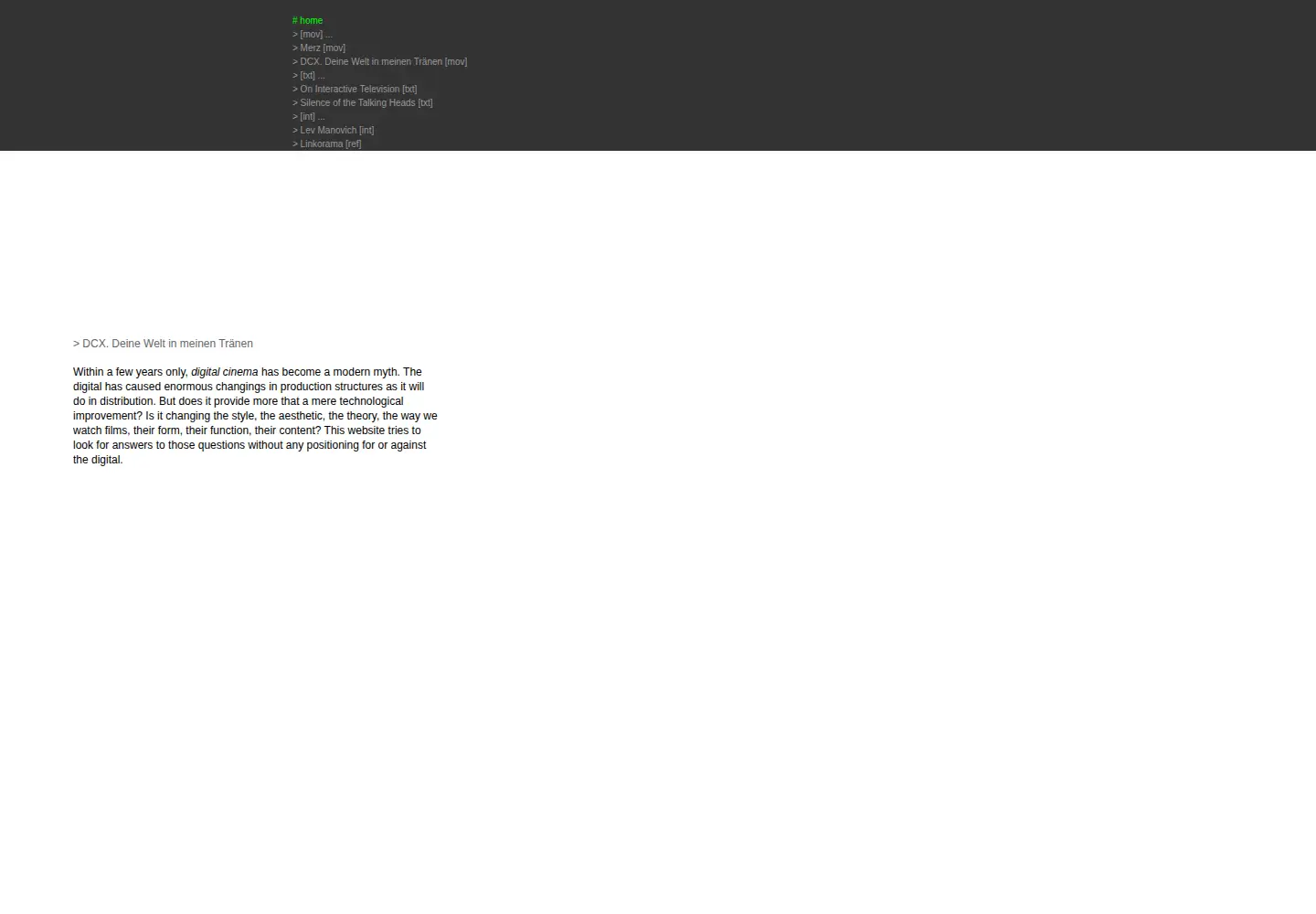 Screenshot of keyframe.org