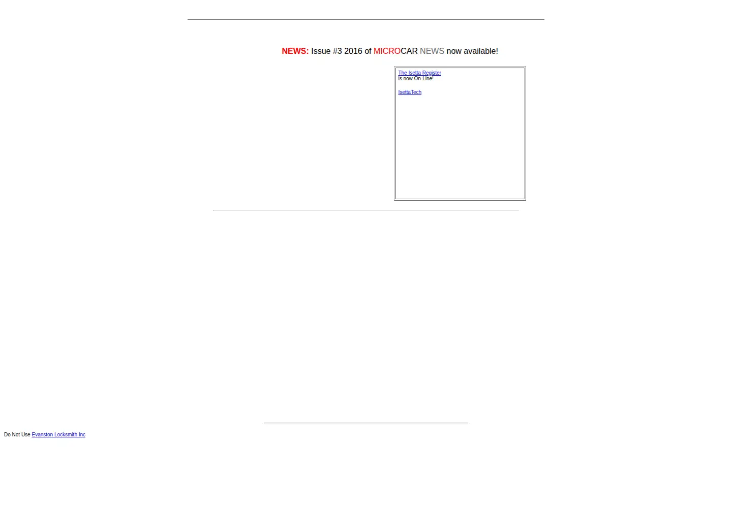 Screenshot of microcar.org