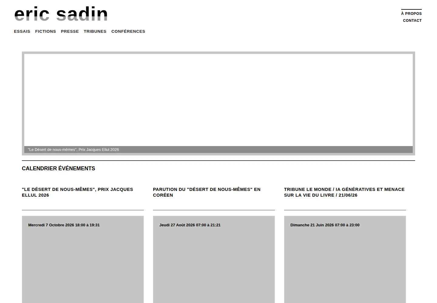 Screenshot of ericsadin.org