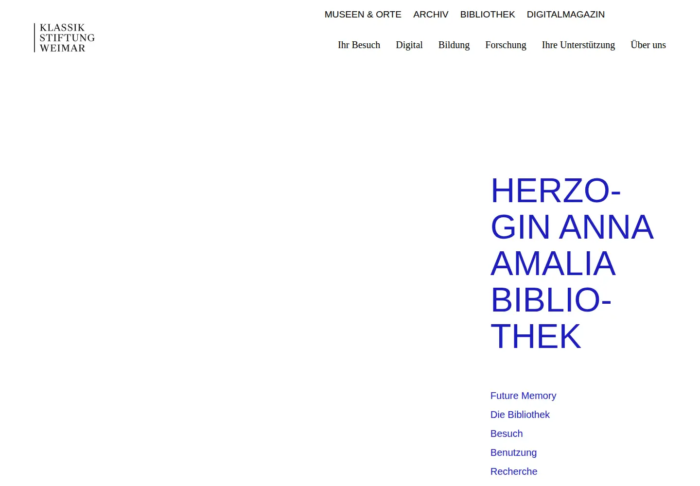 Screenshot of anna-amalia-bibliothek.de