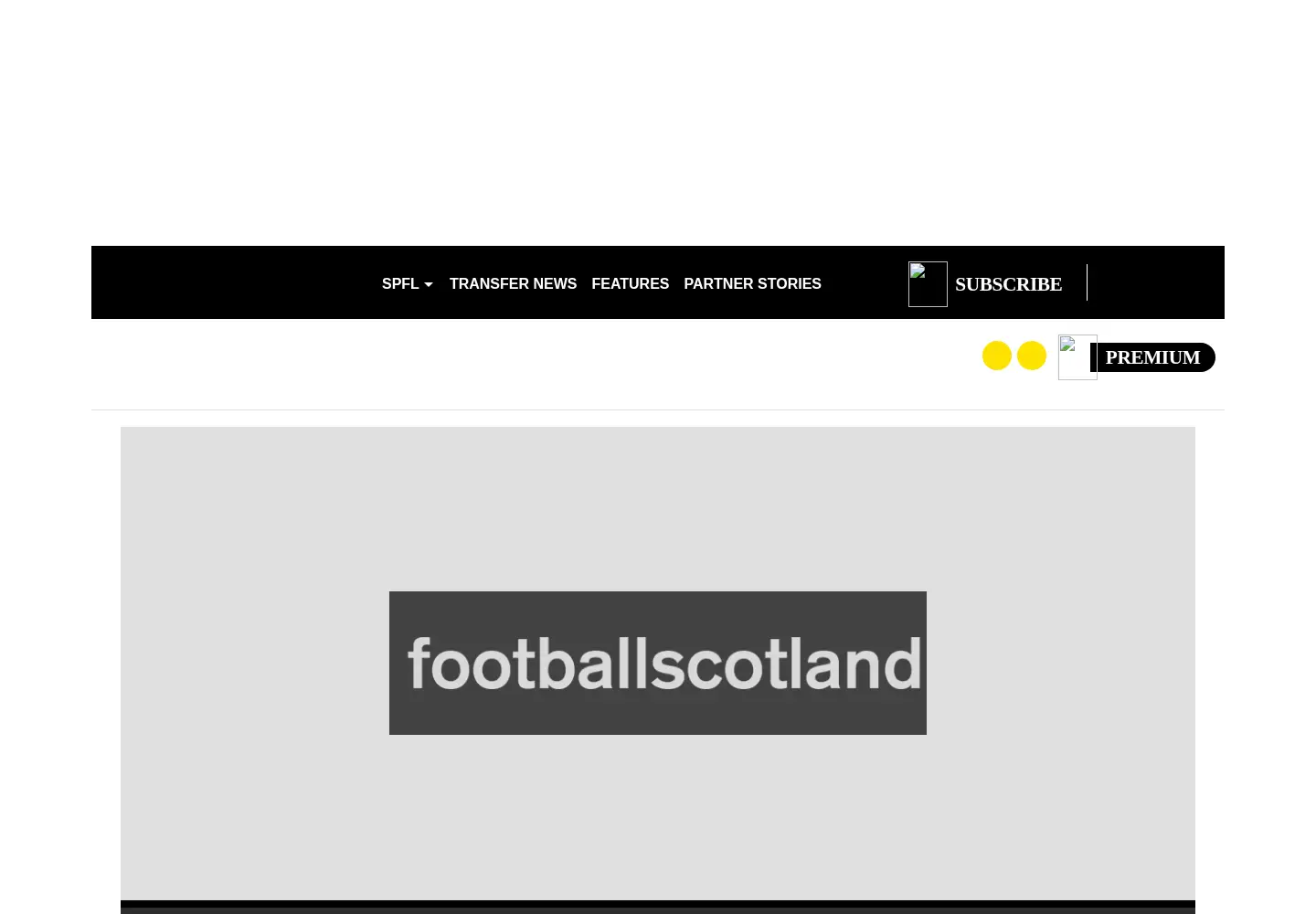 Captured homepage of footballscotland.co.uk in the current scan