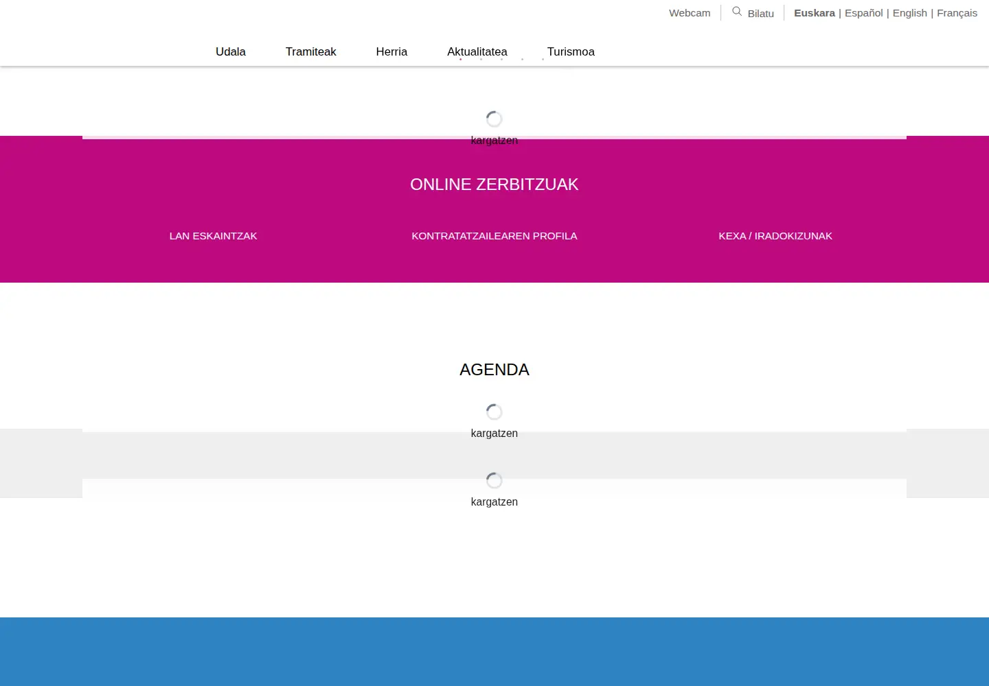 Screenshot of deba.eus
