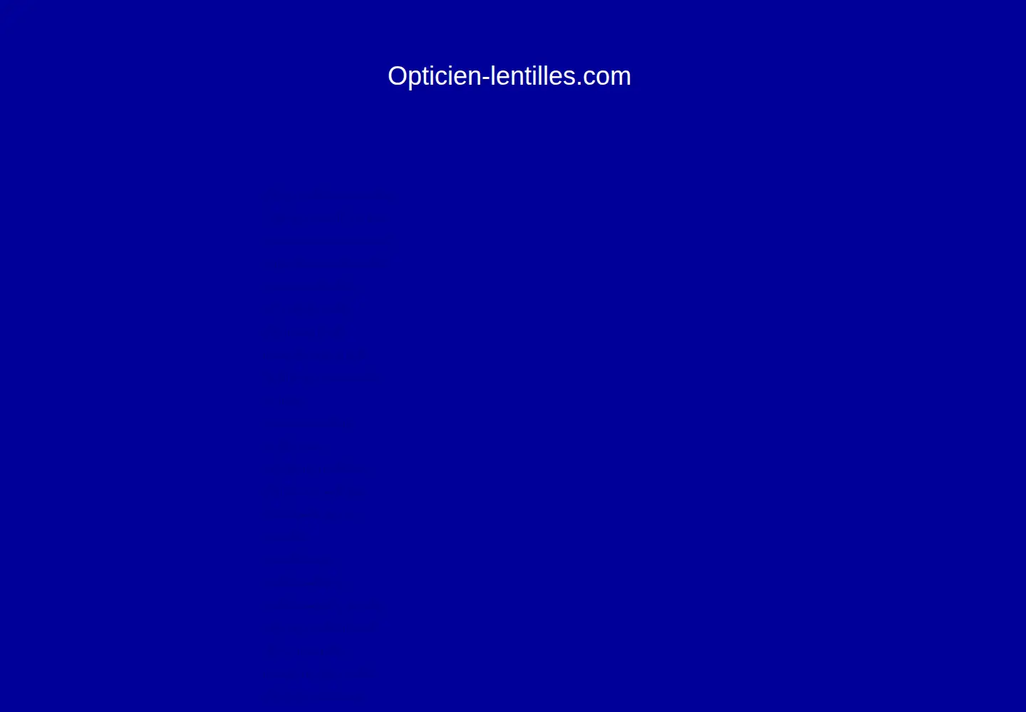 Captured homepage of opticien-lentilles.com in the current scan