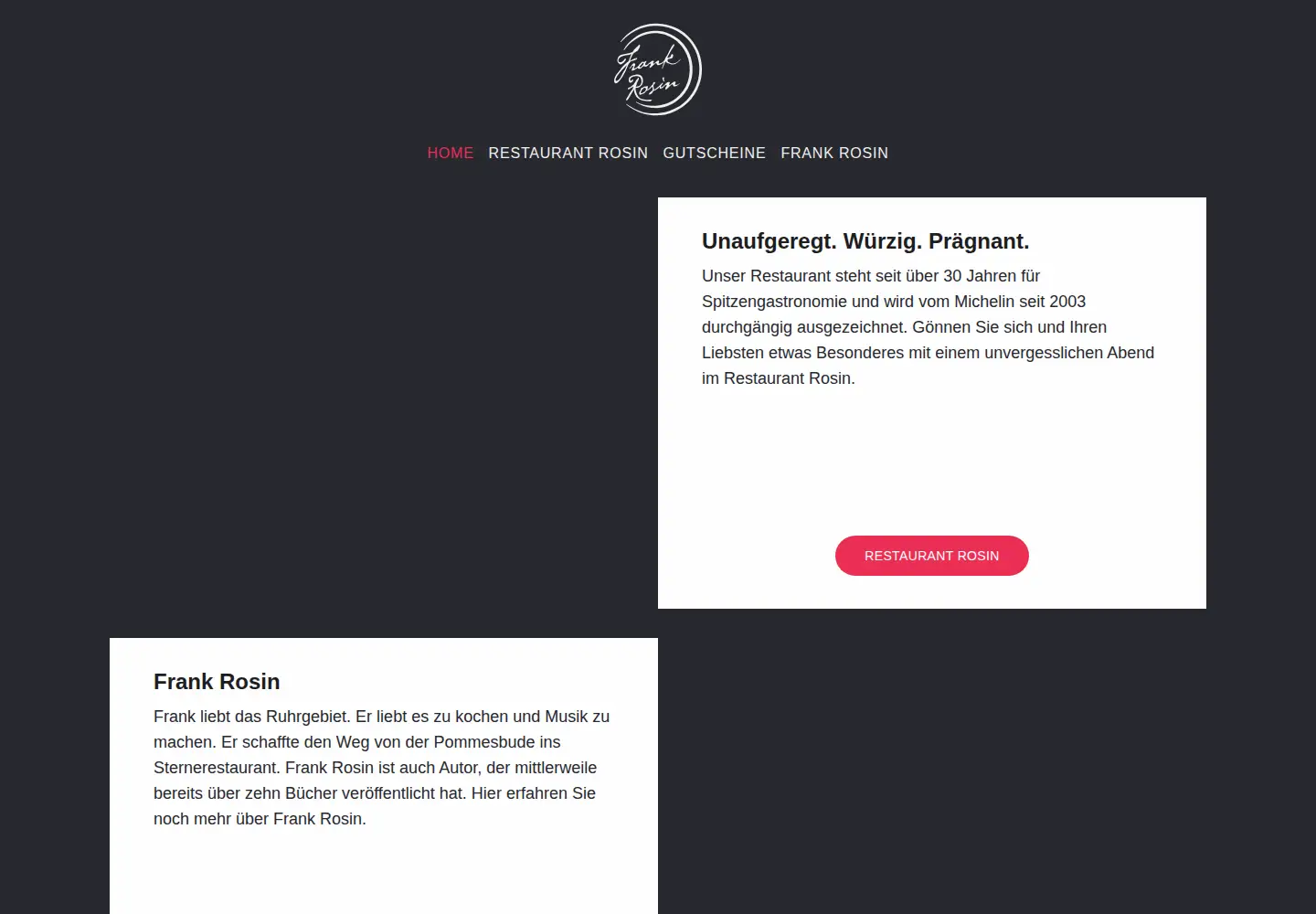 Screenshot of frankrosin.de