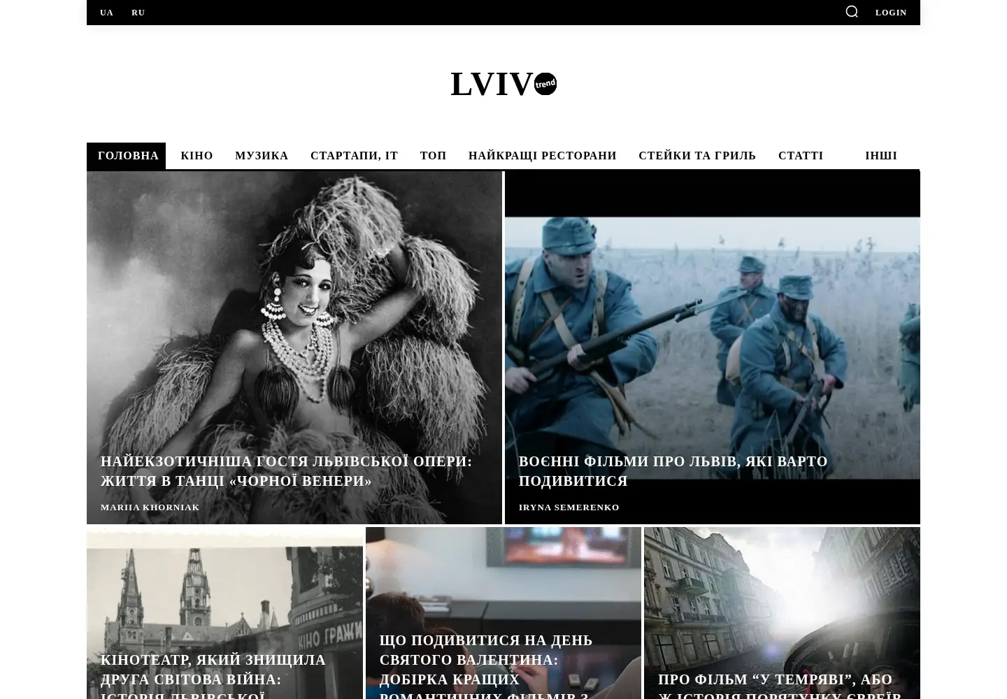 Screenshot of lviv-trend.in.ua
