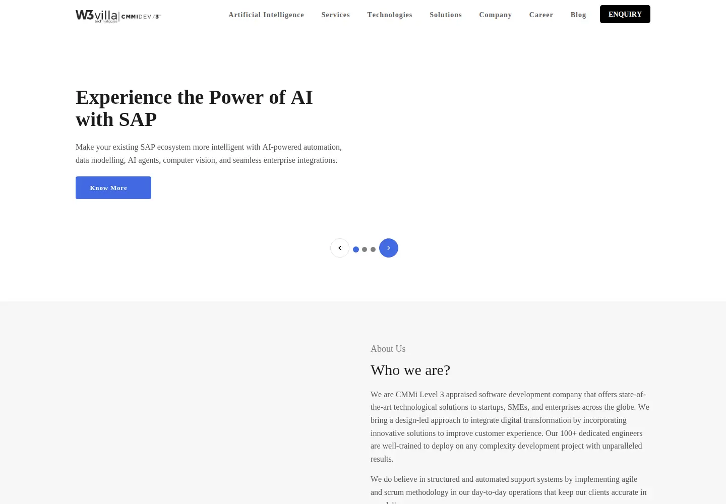 Screenshot of w3villa.com