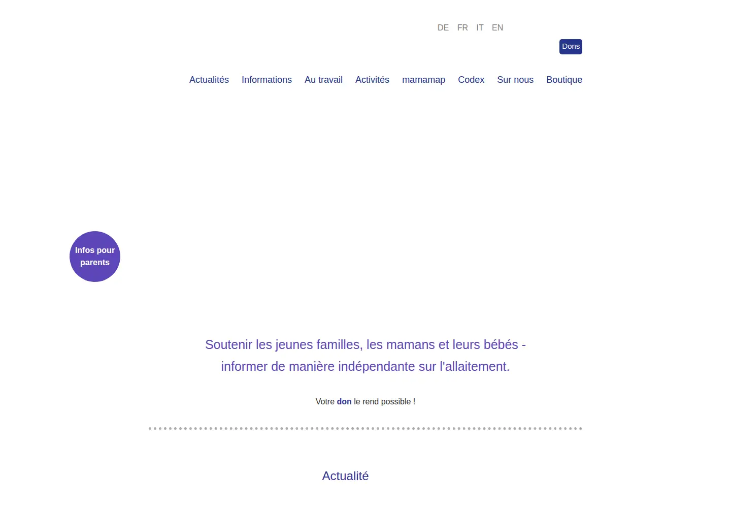 Captured homepage of allaiter.ch in the current scan