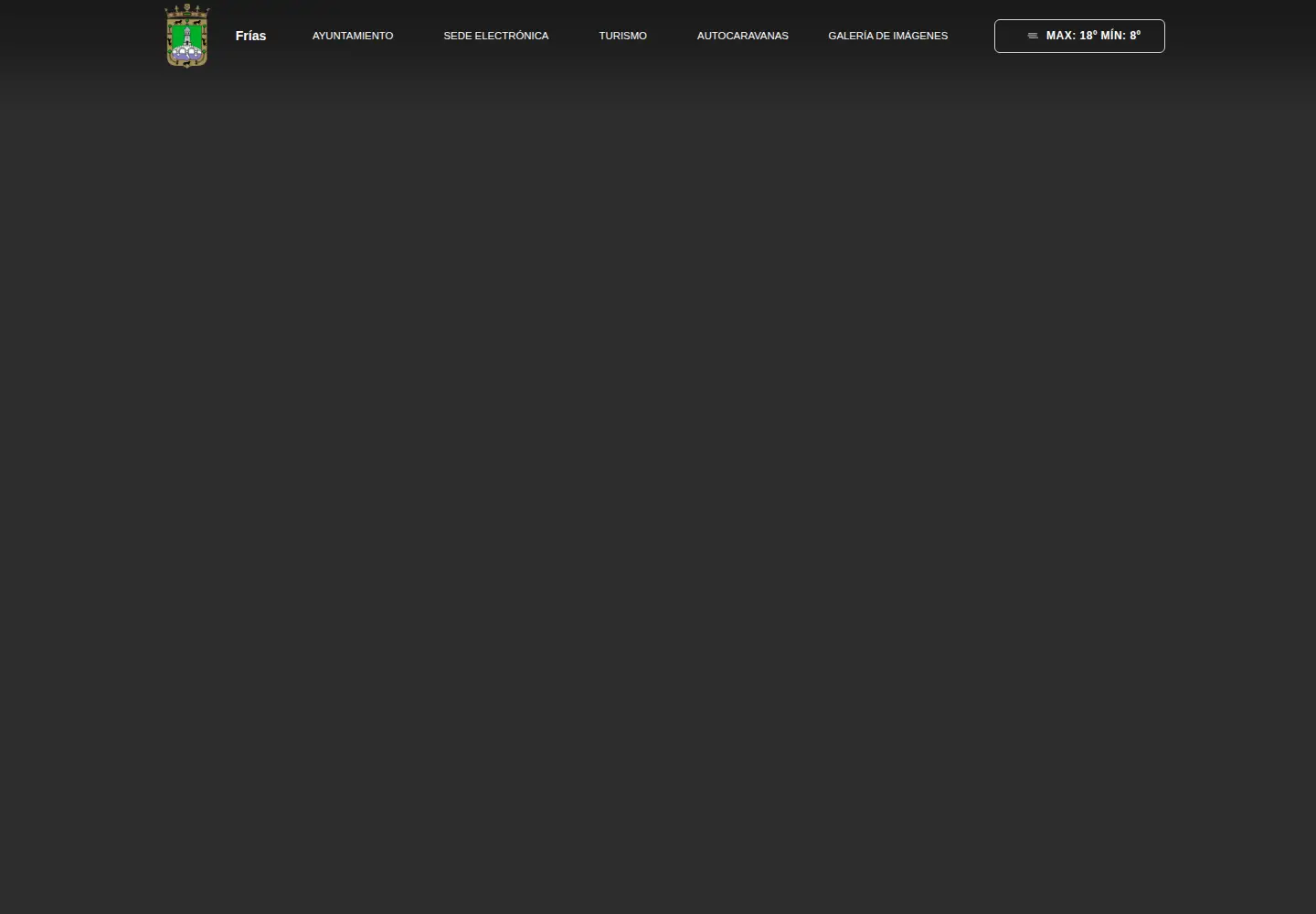 Captured homepage of ciudaddefrias.es in the current scan