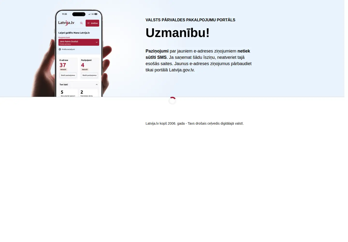 Screenshot of latvia.lv