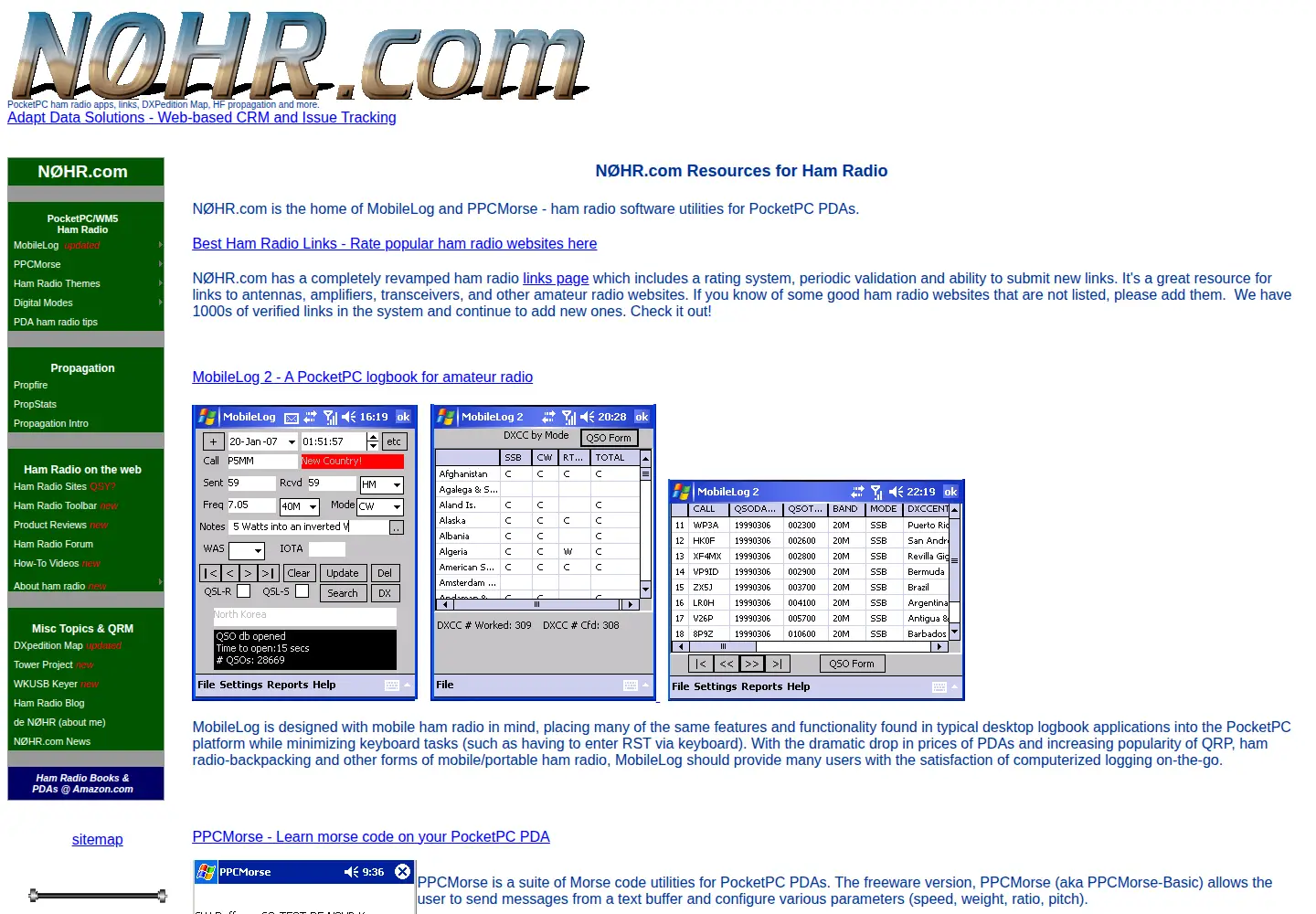 Screenshot of n0hr.com