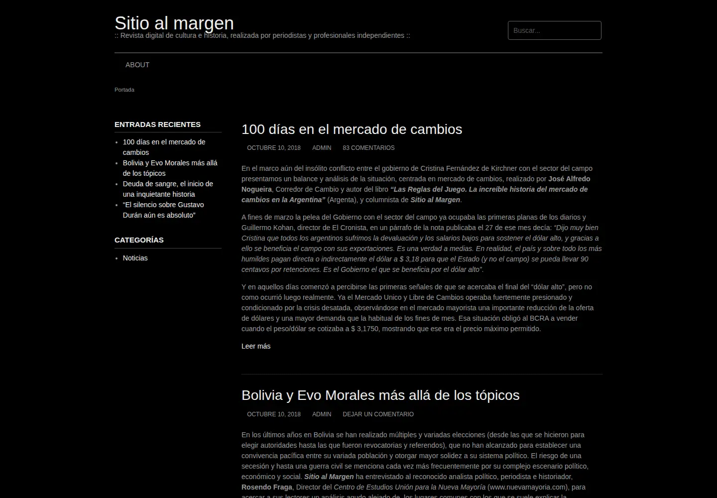 Screenshot of almargen.com.ar