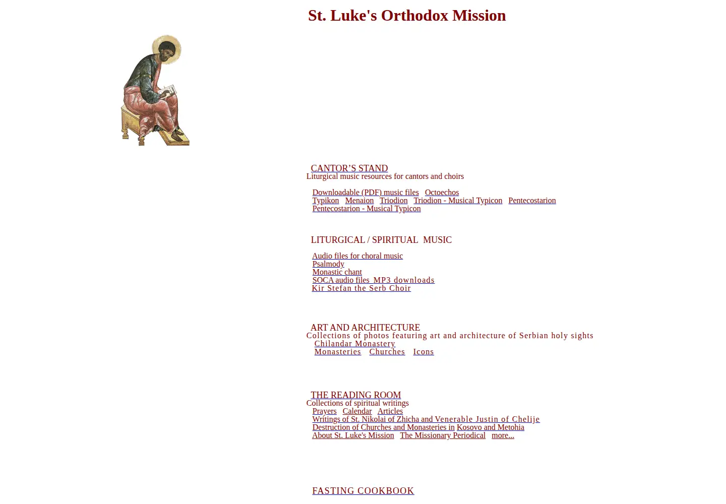 Captured homepage of sv-luka.org in the current scan