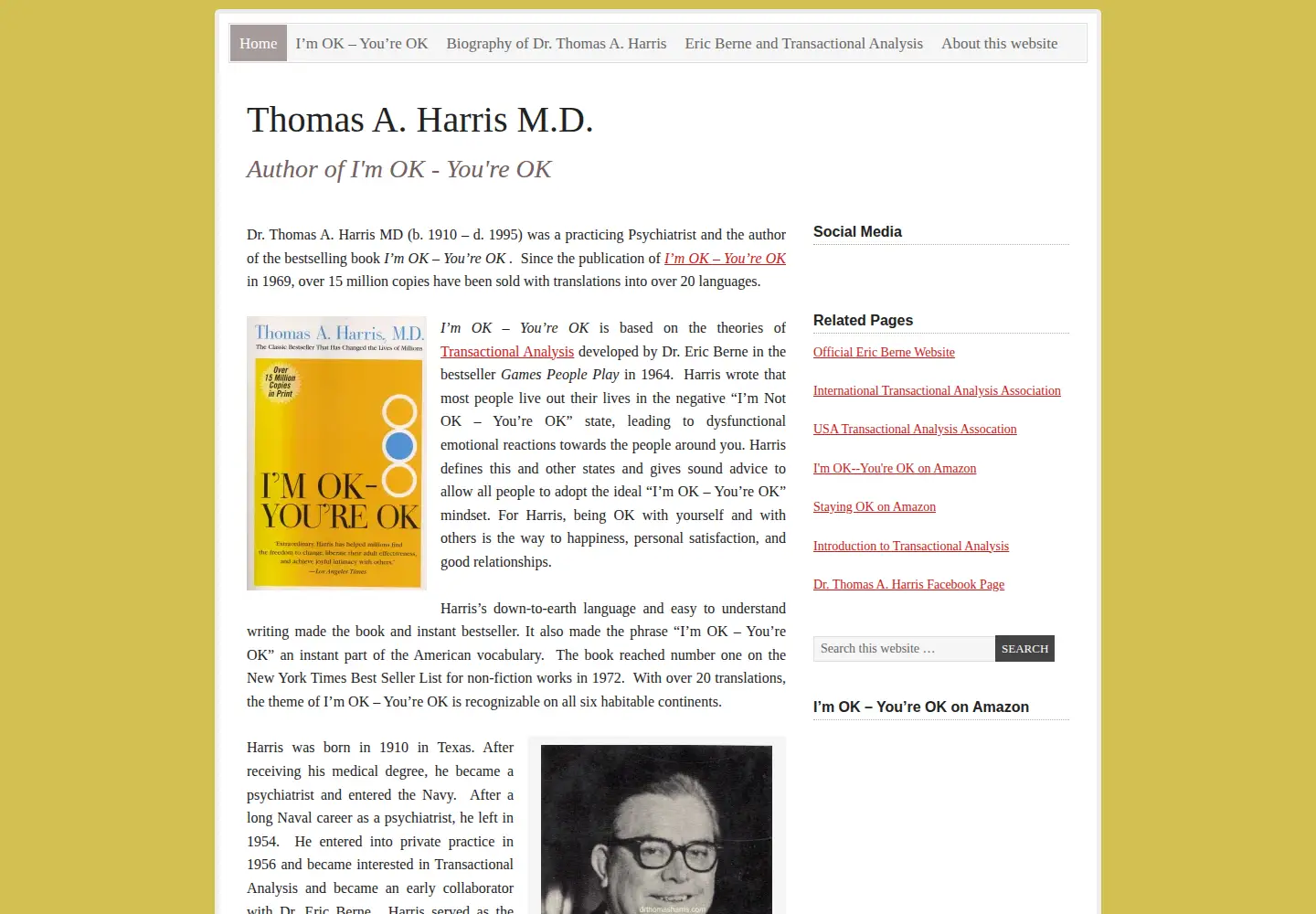 Screenshot of drthomasharris.com