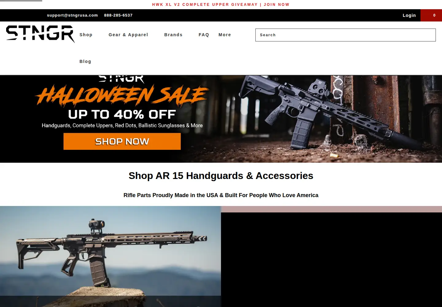 Screenshot of stngrusa.com