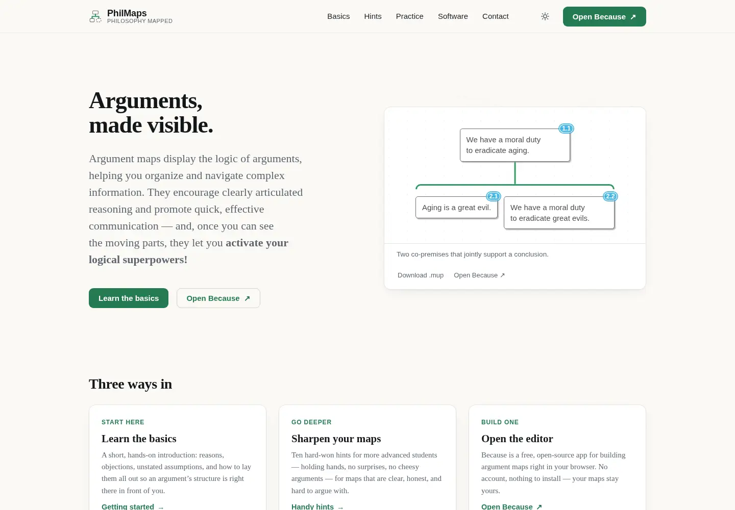 Screenshot of philmaps.com