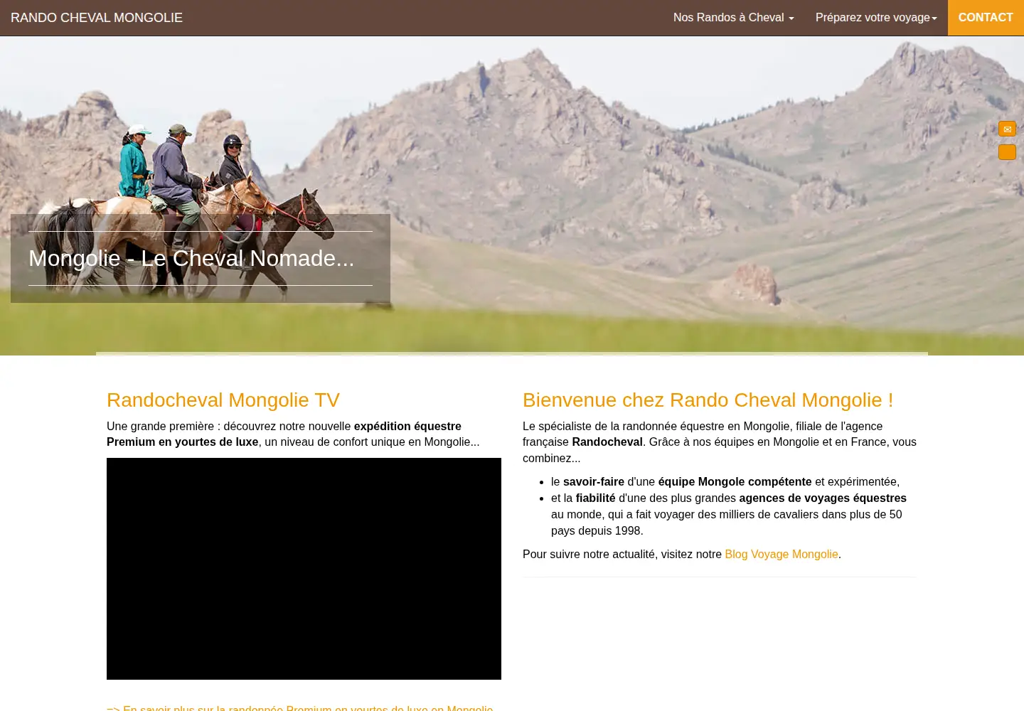 Screenshot of rando-cheval-mongolie.com
