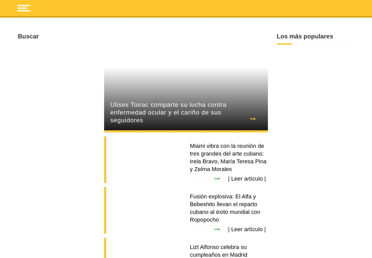Captured homepage of todocuba.org in the current scan