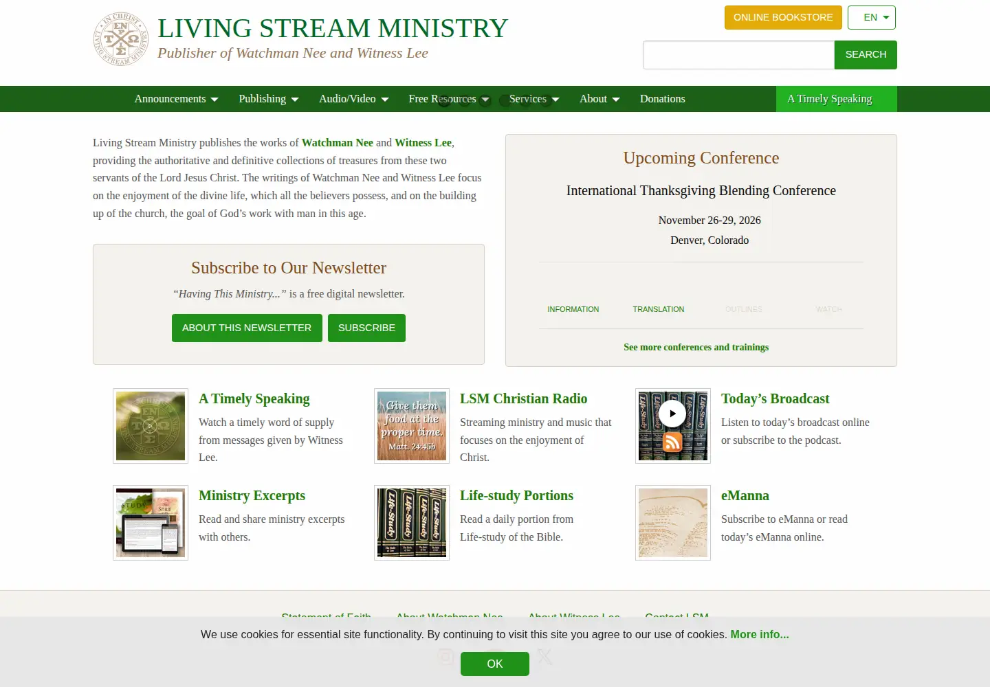 Screenshot of lsm.org