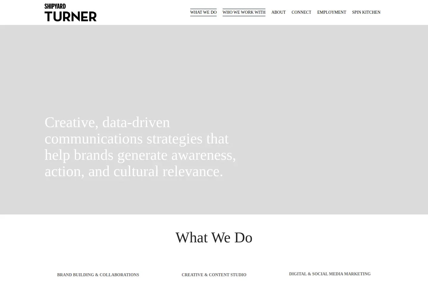 Screenshot of turnerpr.com