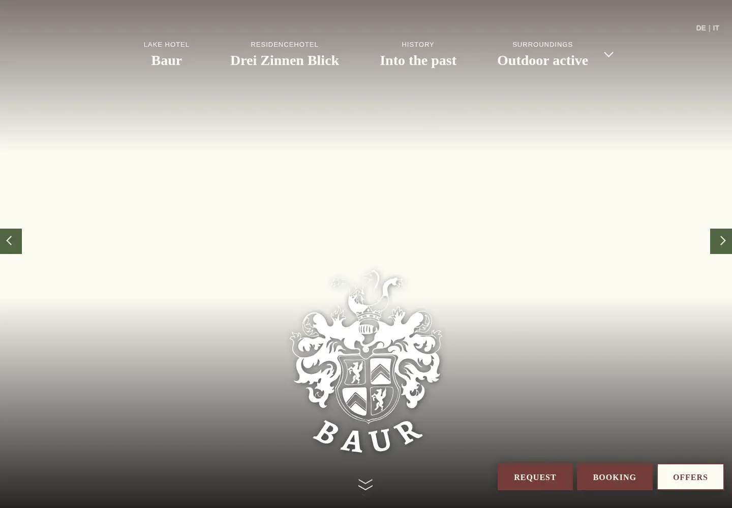 Screenshot of hotelbaur.it