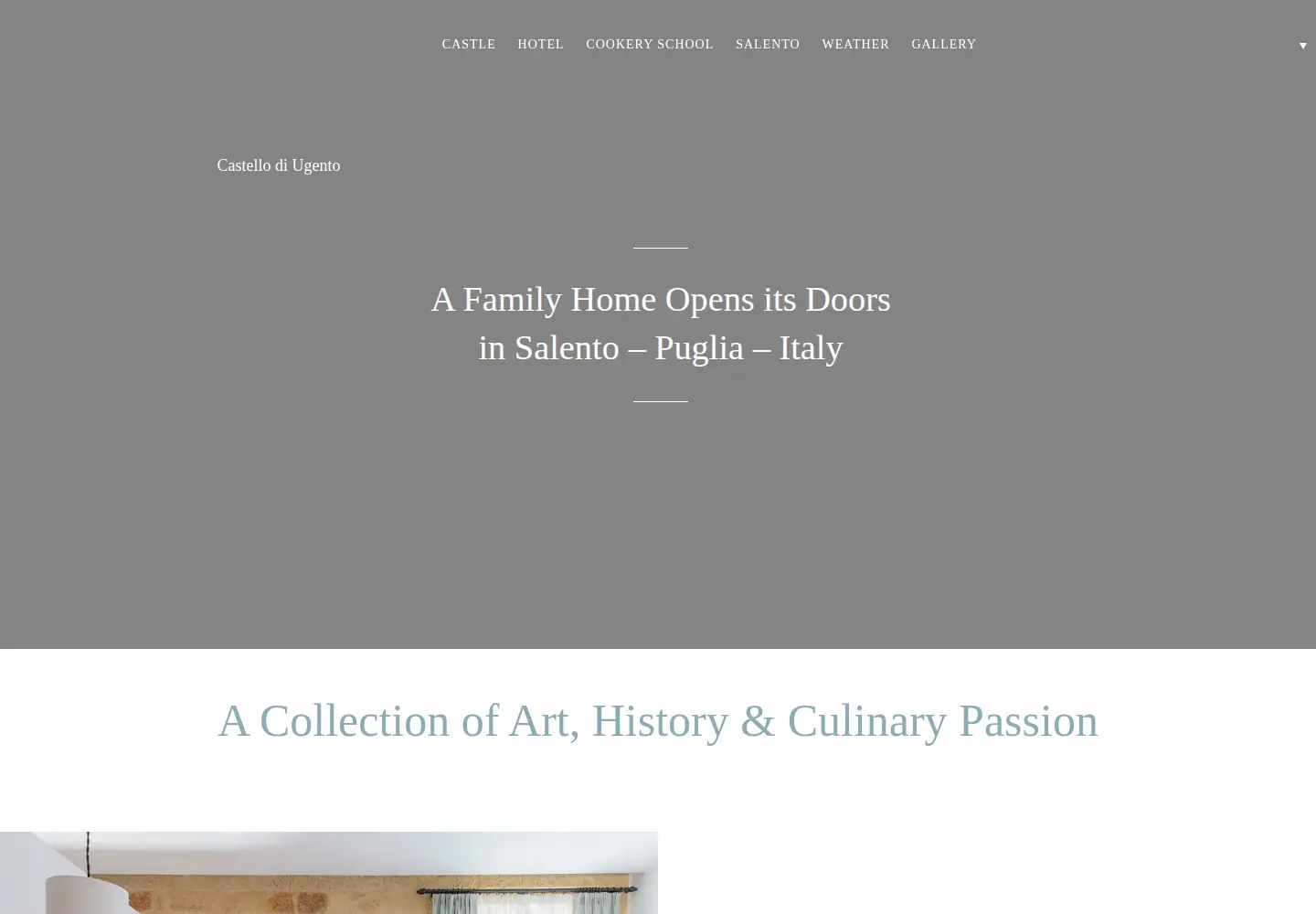 Captured homepage of castellodiugento.com in the current scan