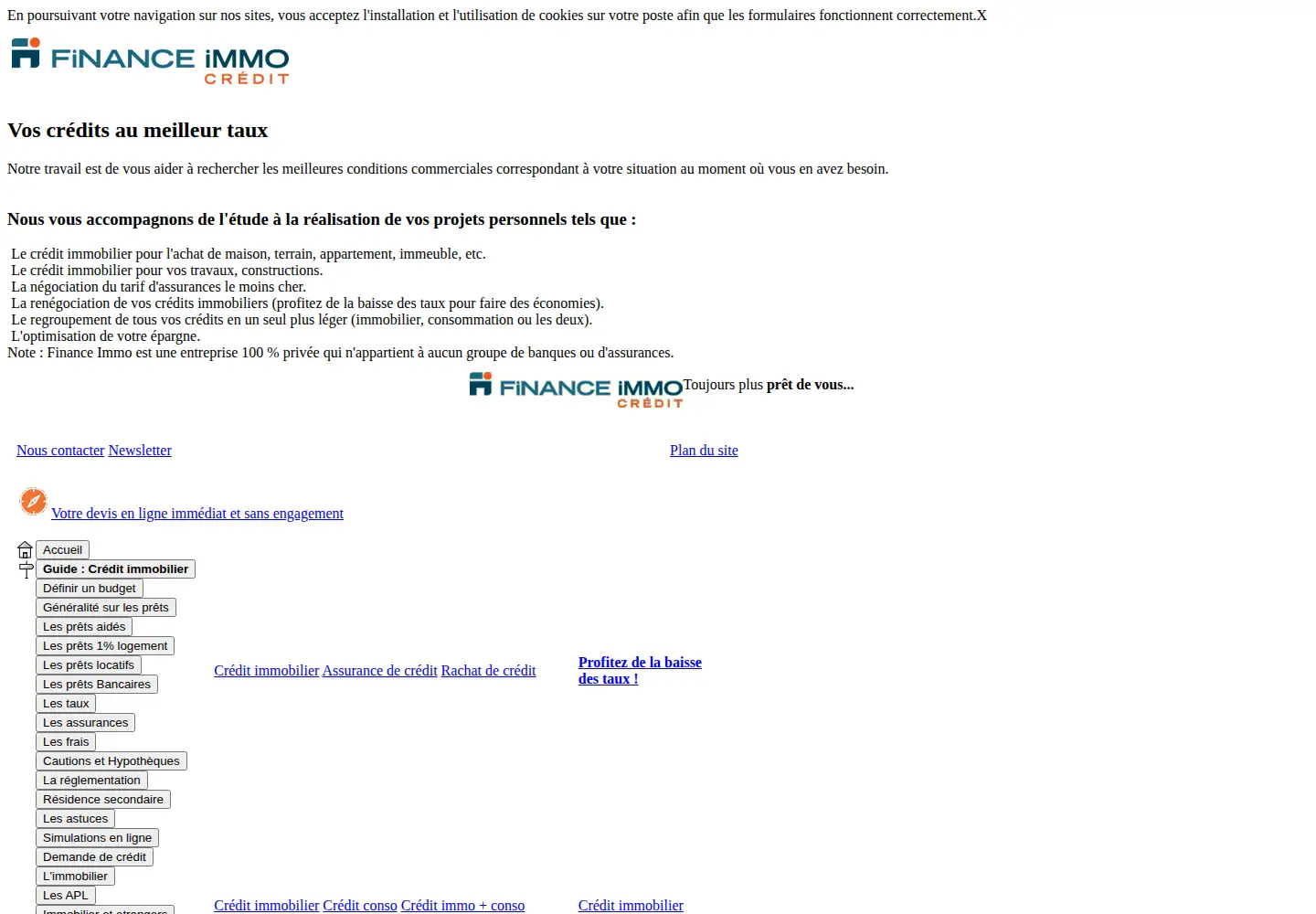 Screenshot of financeimmo.com