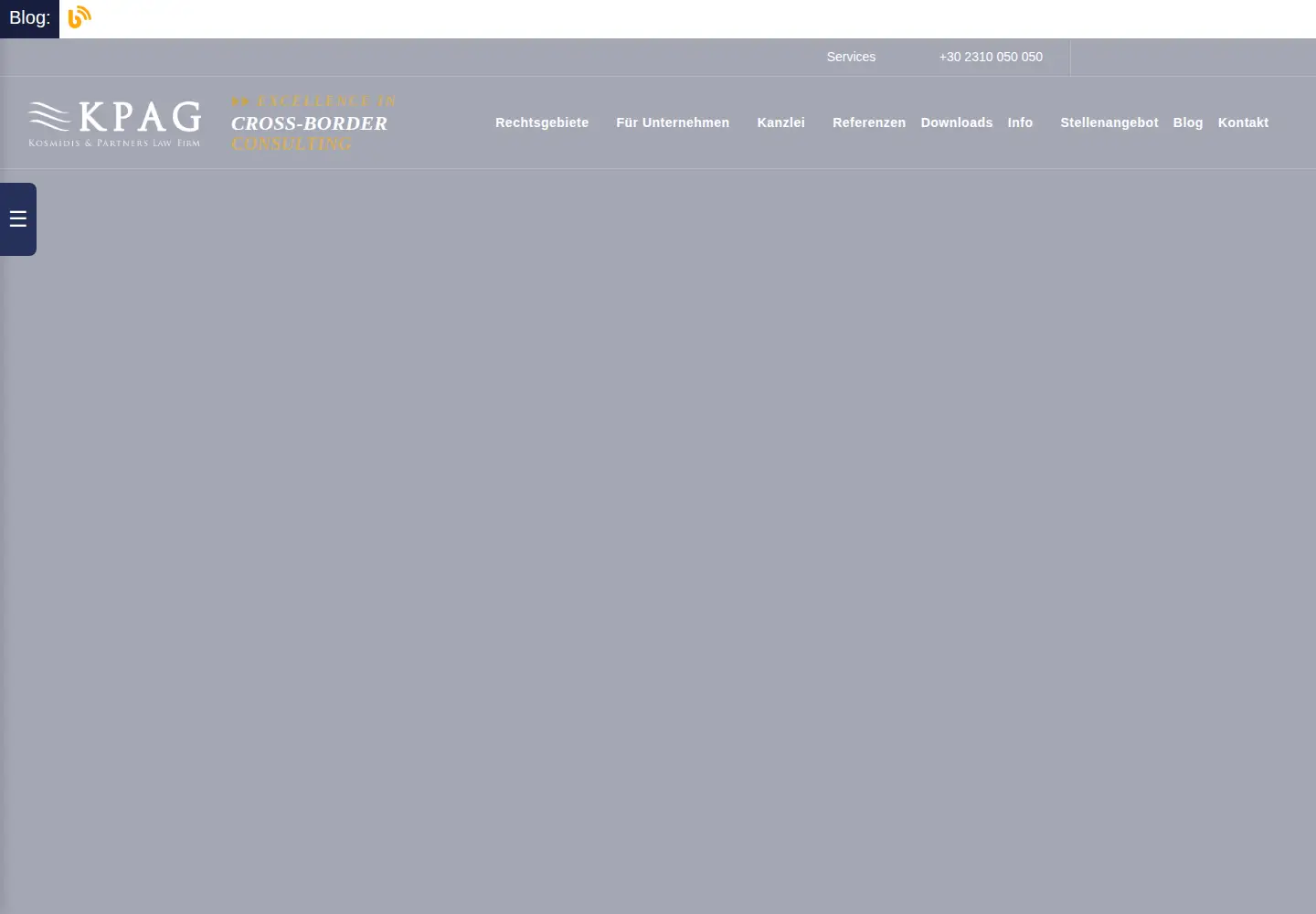 Captured homepage of rechtsanwalt-griechenland.de in the current scan