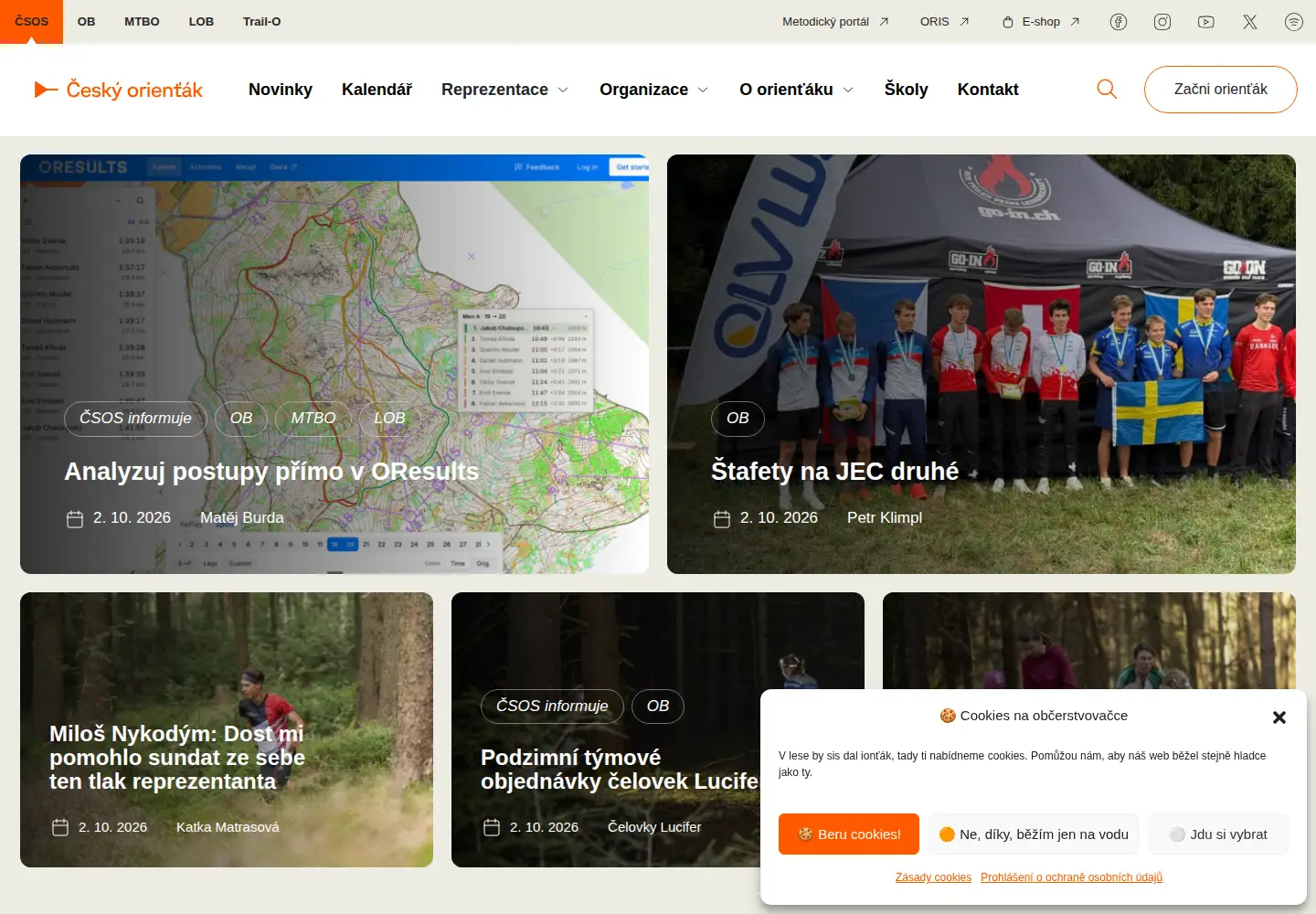 Screenshot of ceskyorientak.cz
