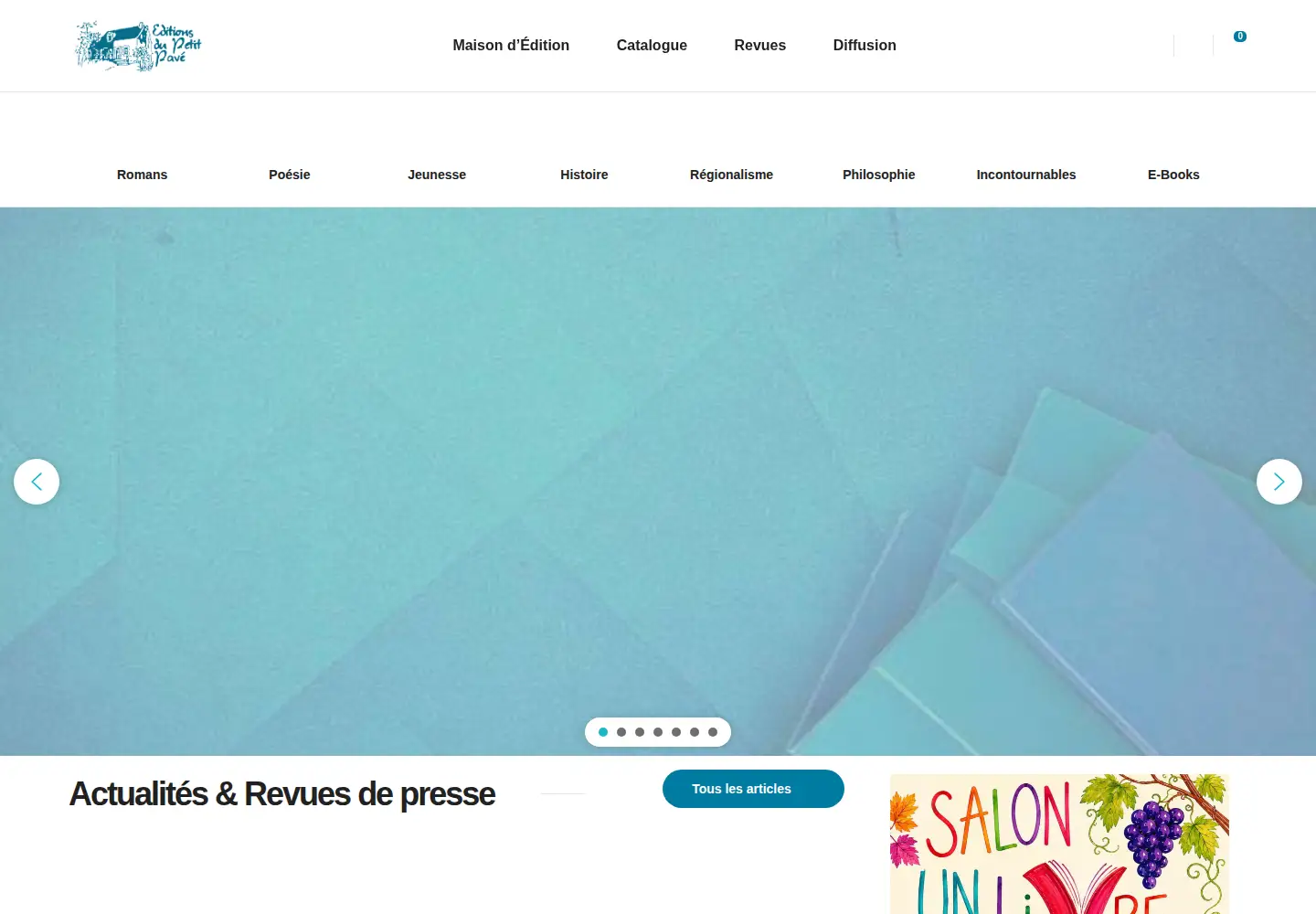 Captured homepage of petitpave.fr in the current scan