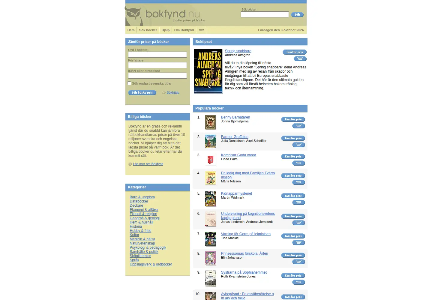 Screenshot of bokfynd.nu