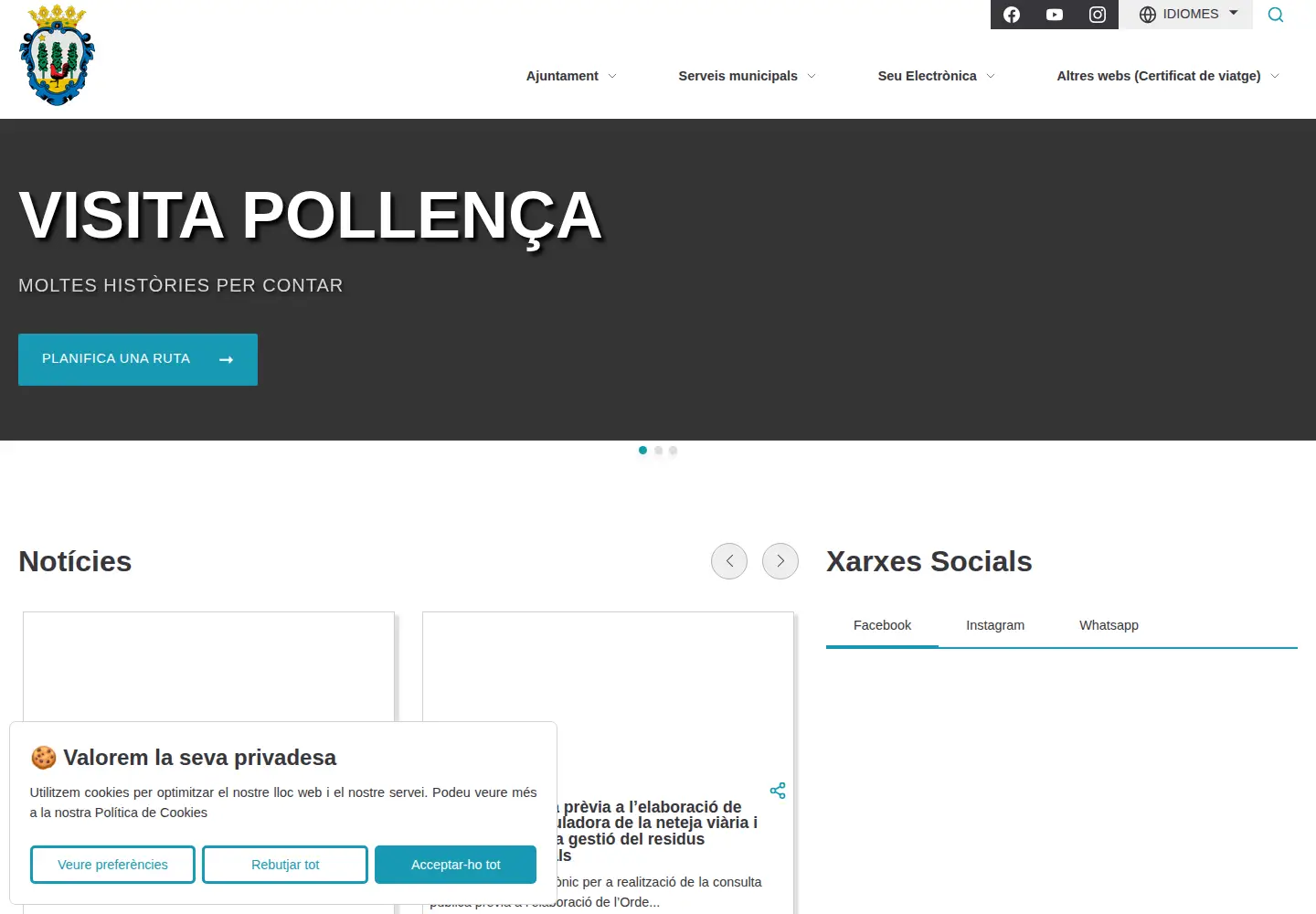 Screenshot of ajpollenca.net