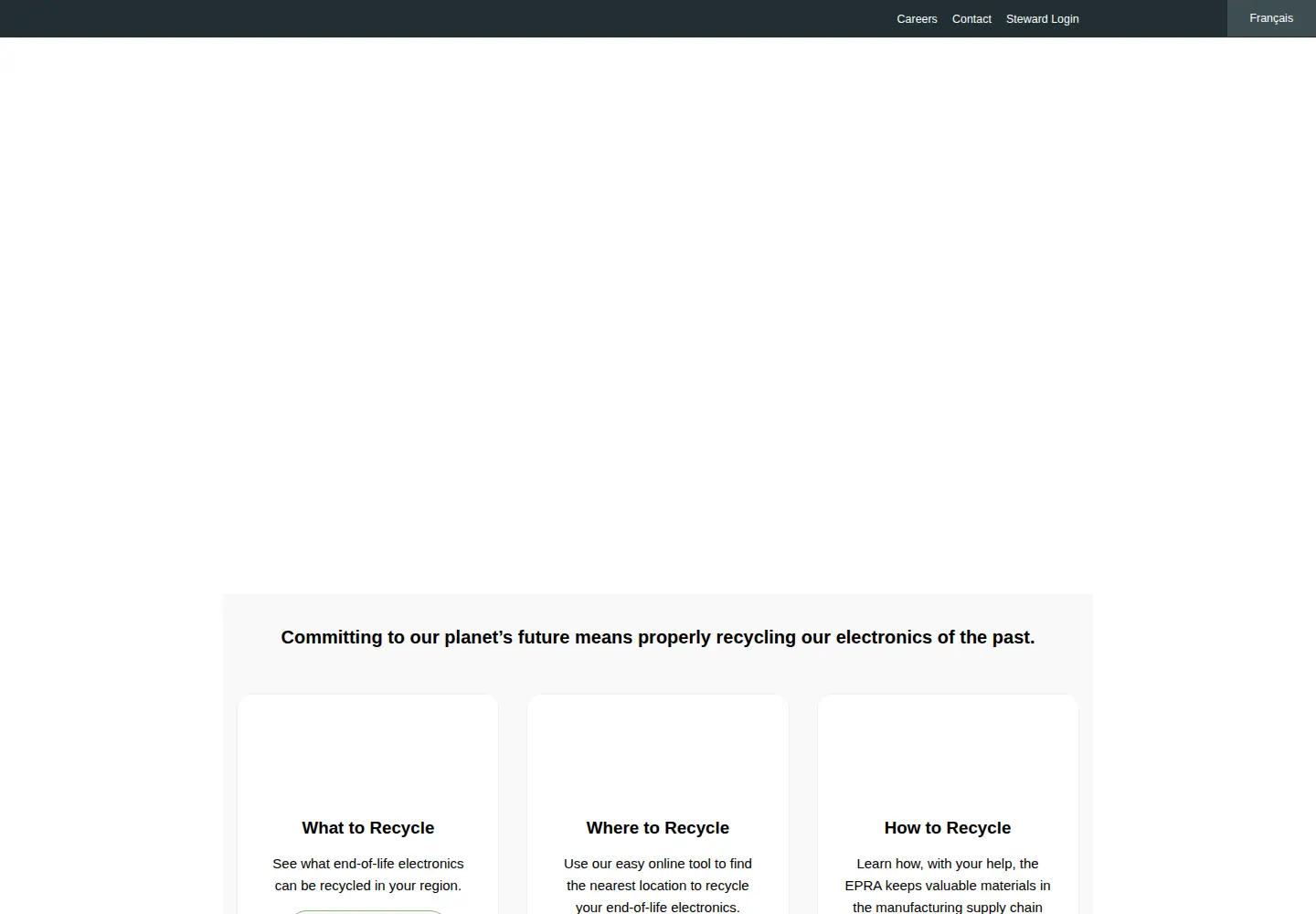 Screenshot of epra.ca