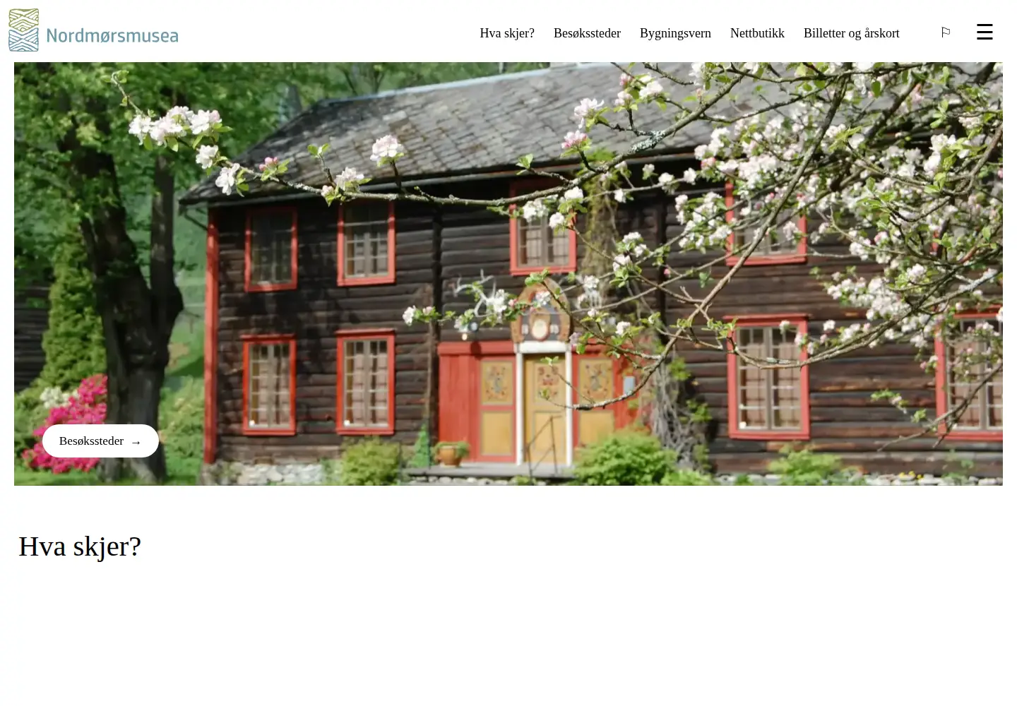 Screenshot of nordmore.museum.no
