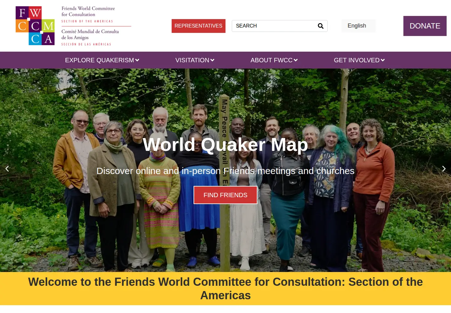 Captured homepage of fwccamericas.org in the current scan