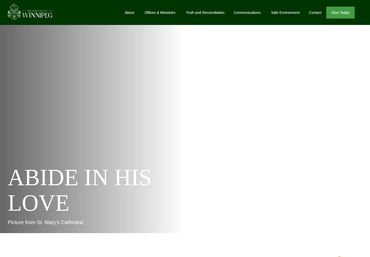 Screenshot of archwinnipeg.ca