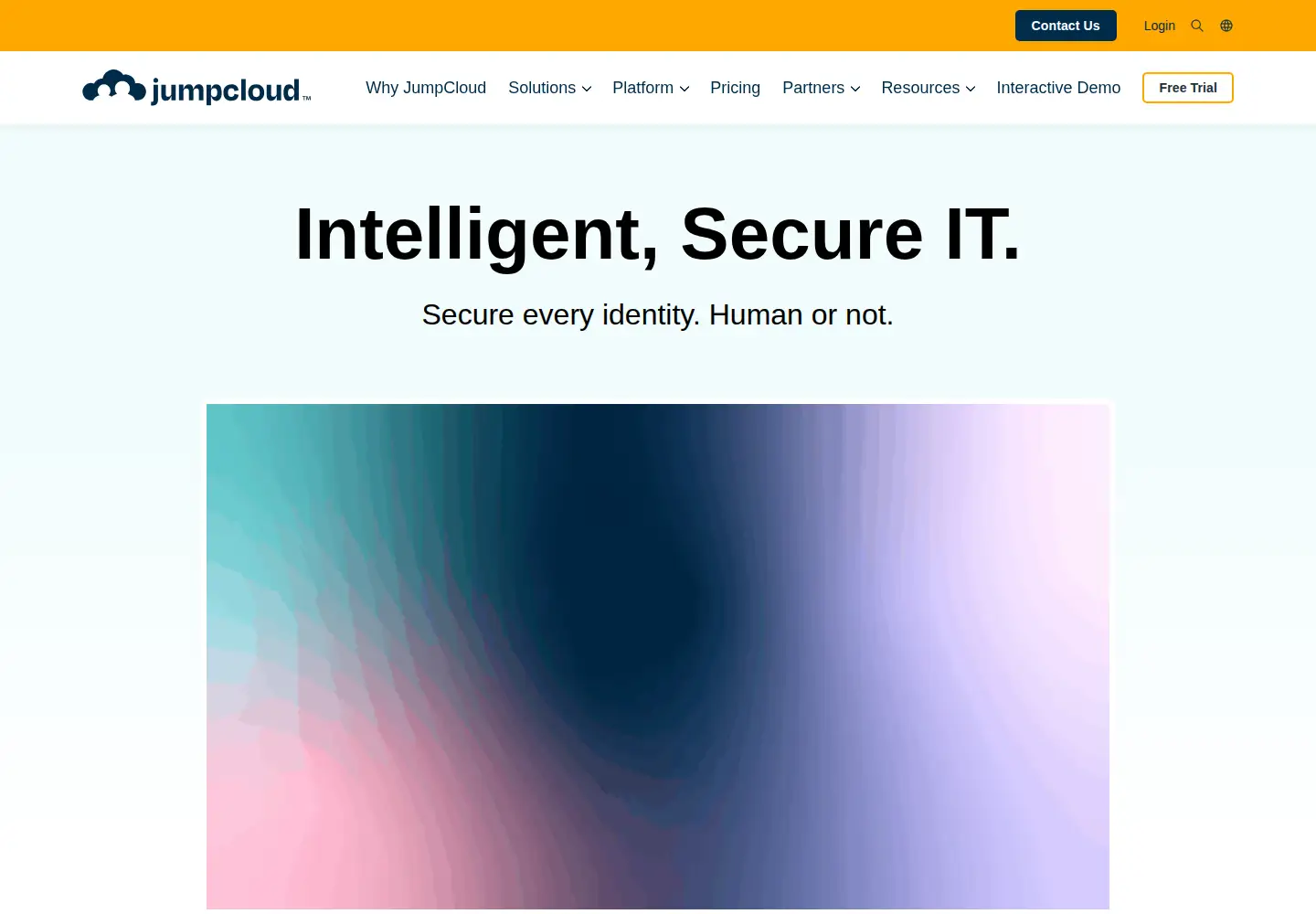 Captured homepage of jumpcloud.com in the current scan