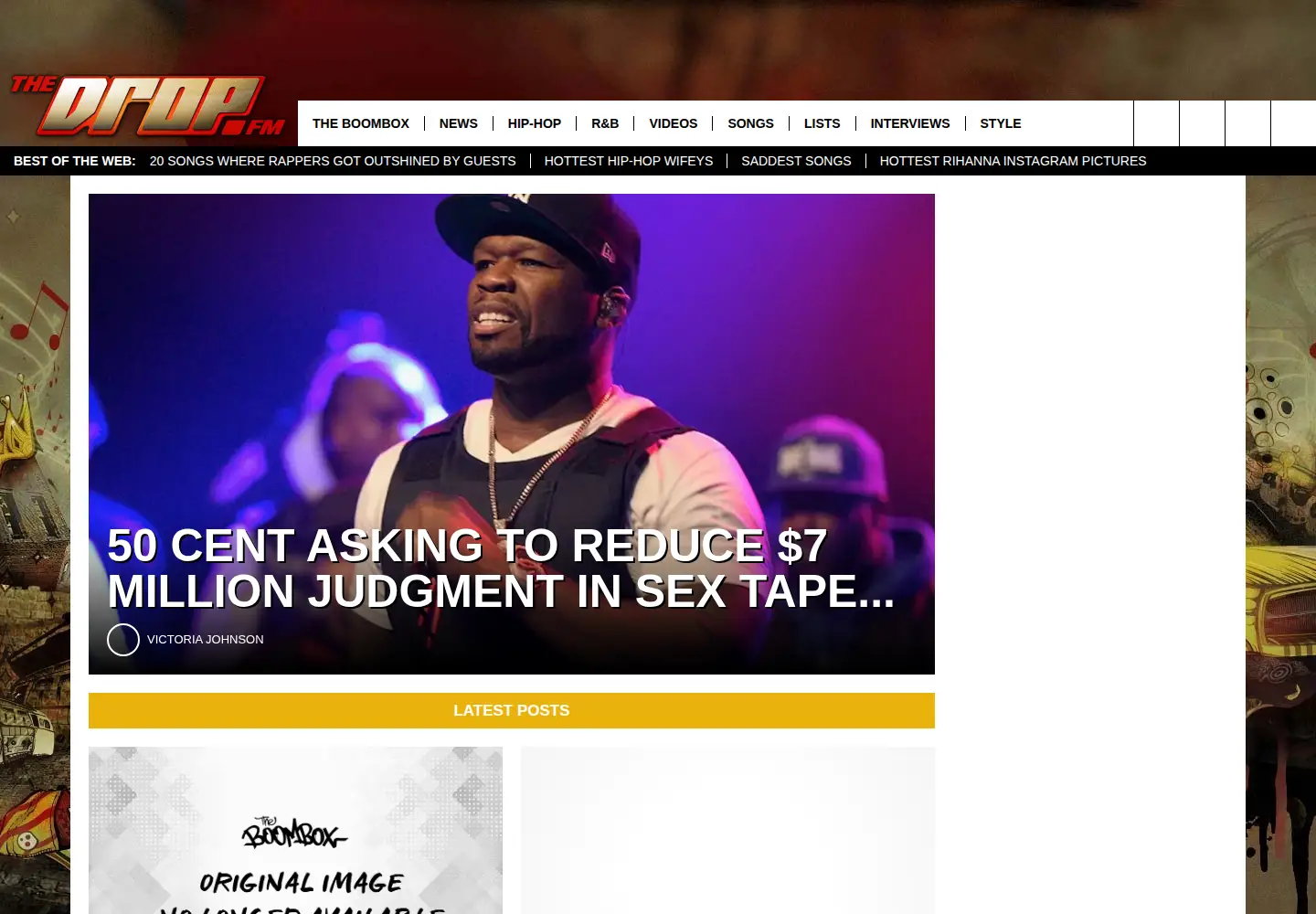 Screenshot of thedrop.fm