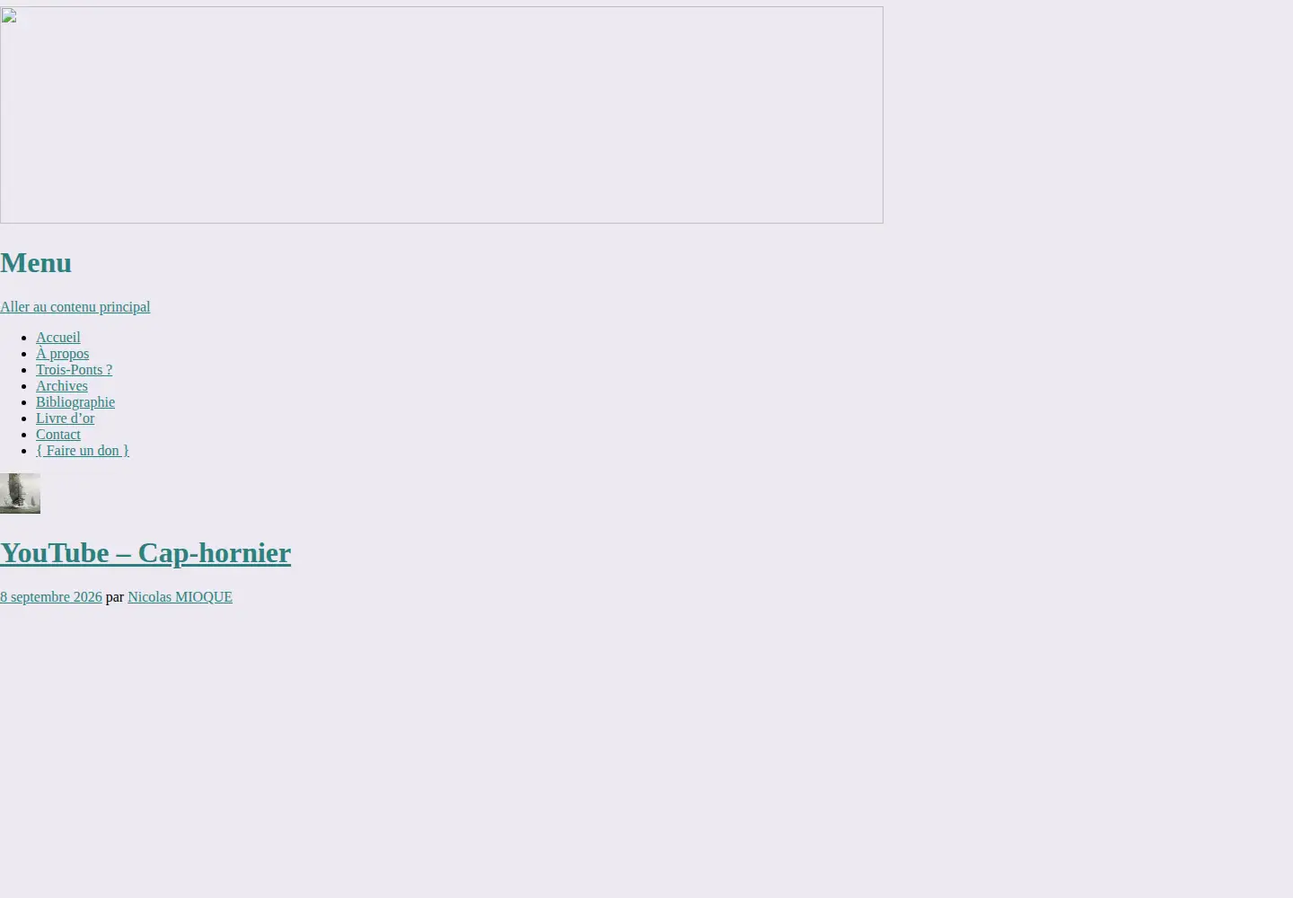 Captured homepage of troisponts.net in the current scan