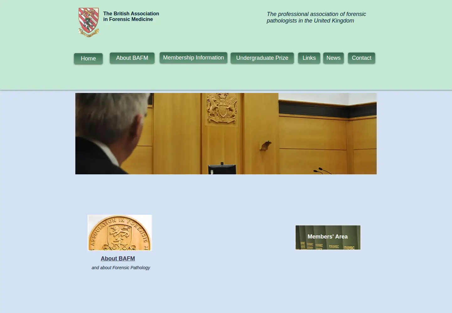 Captured homepage of bafm.org in the current scan