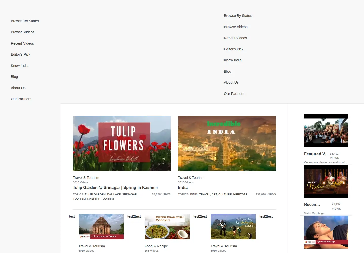 Screenshot of indiavideo.org