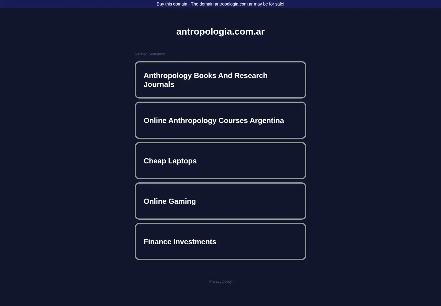 Screenshot of antropologia.com.ar