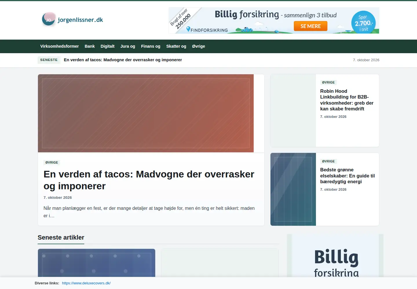 Screenshot of jorgenlissner.dk