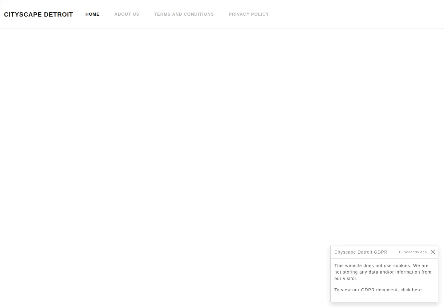 Screenshot of cityscapedetroit.org