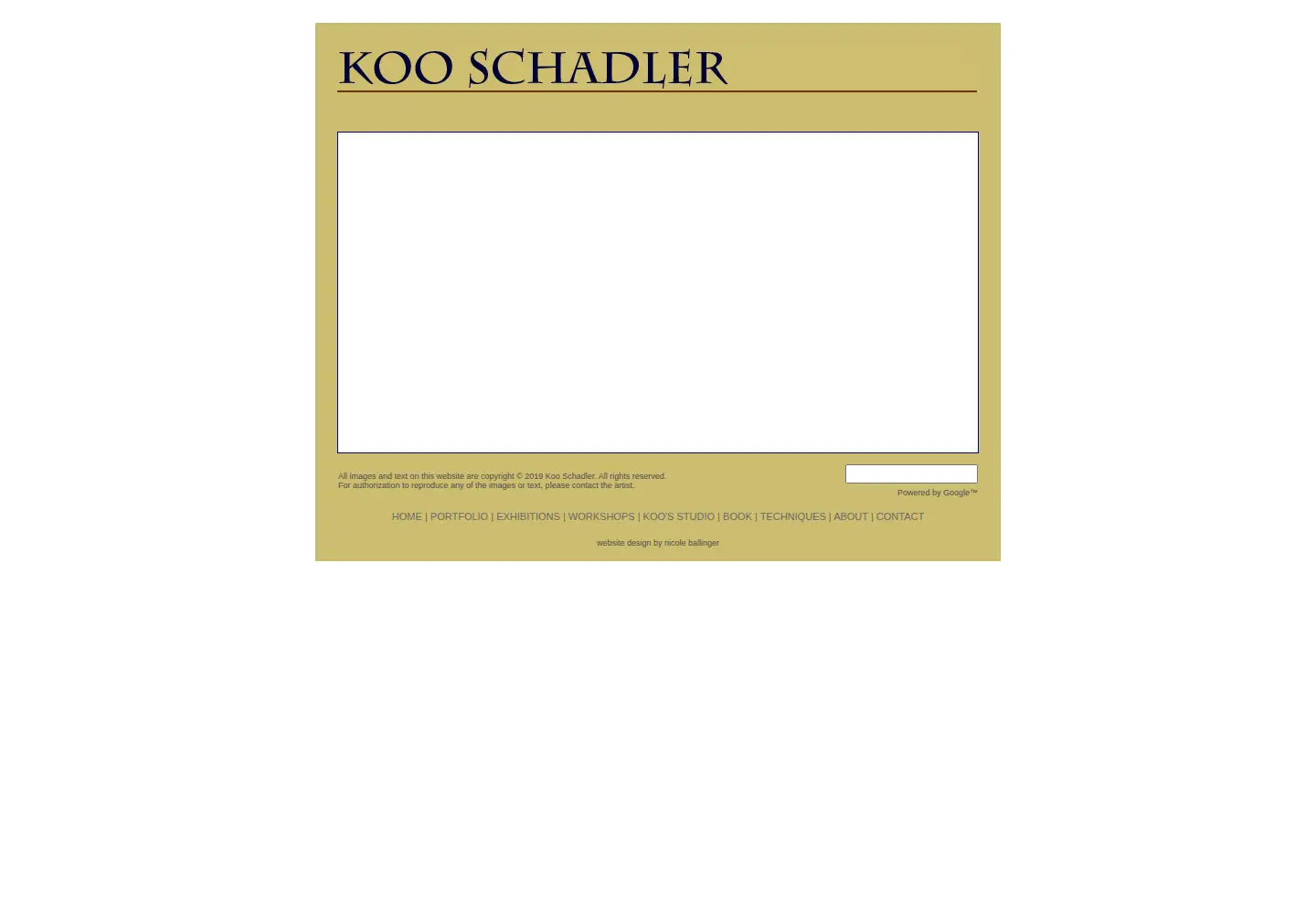 Screenshot of kooschadler.com