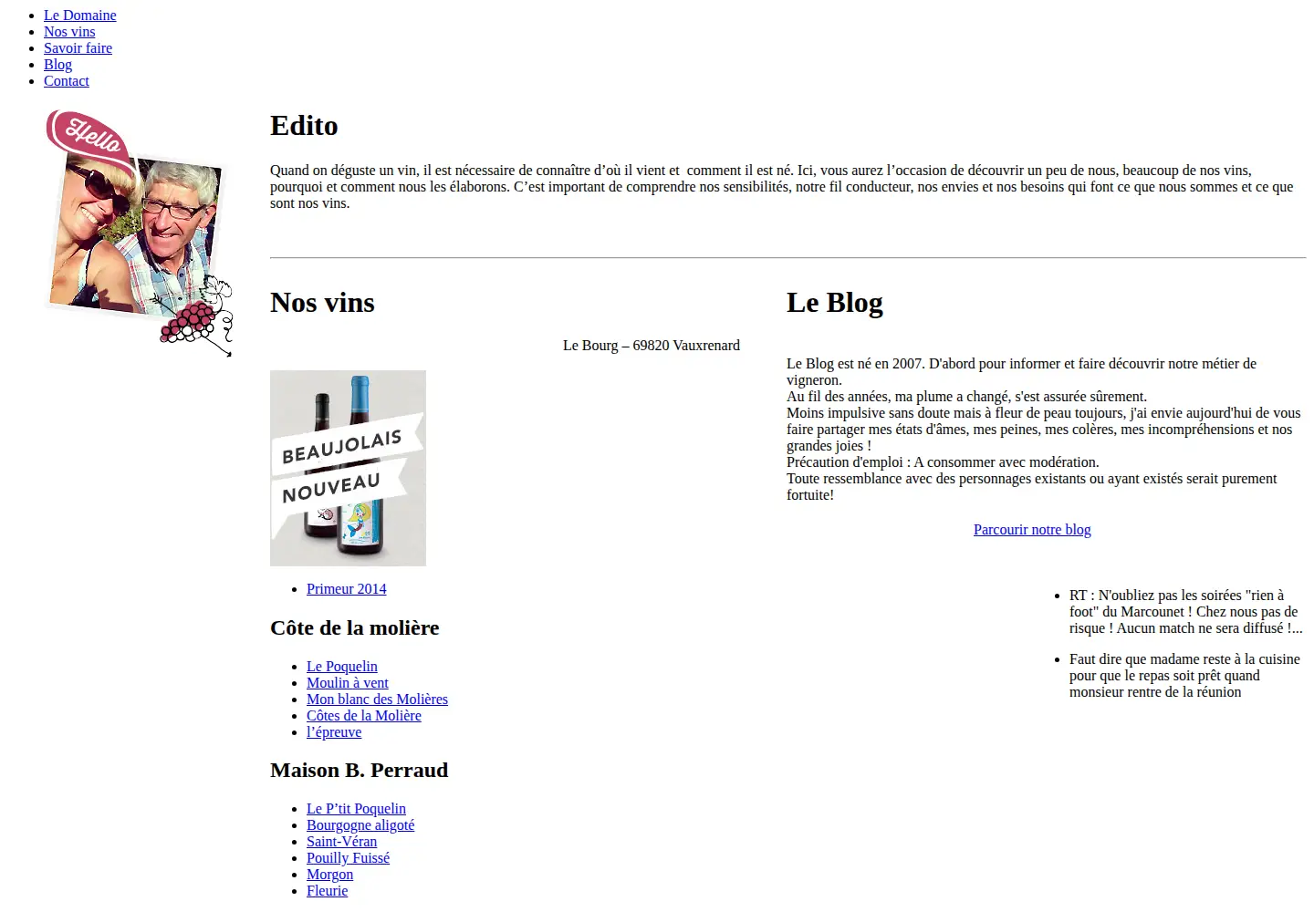 Screenshot of cotes-de-la-moliere.com