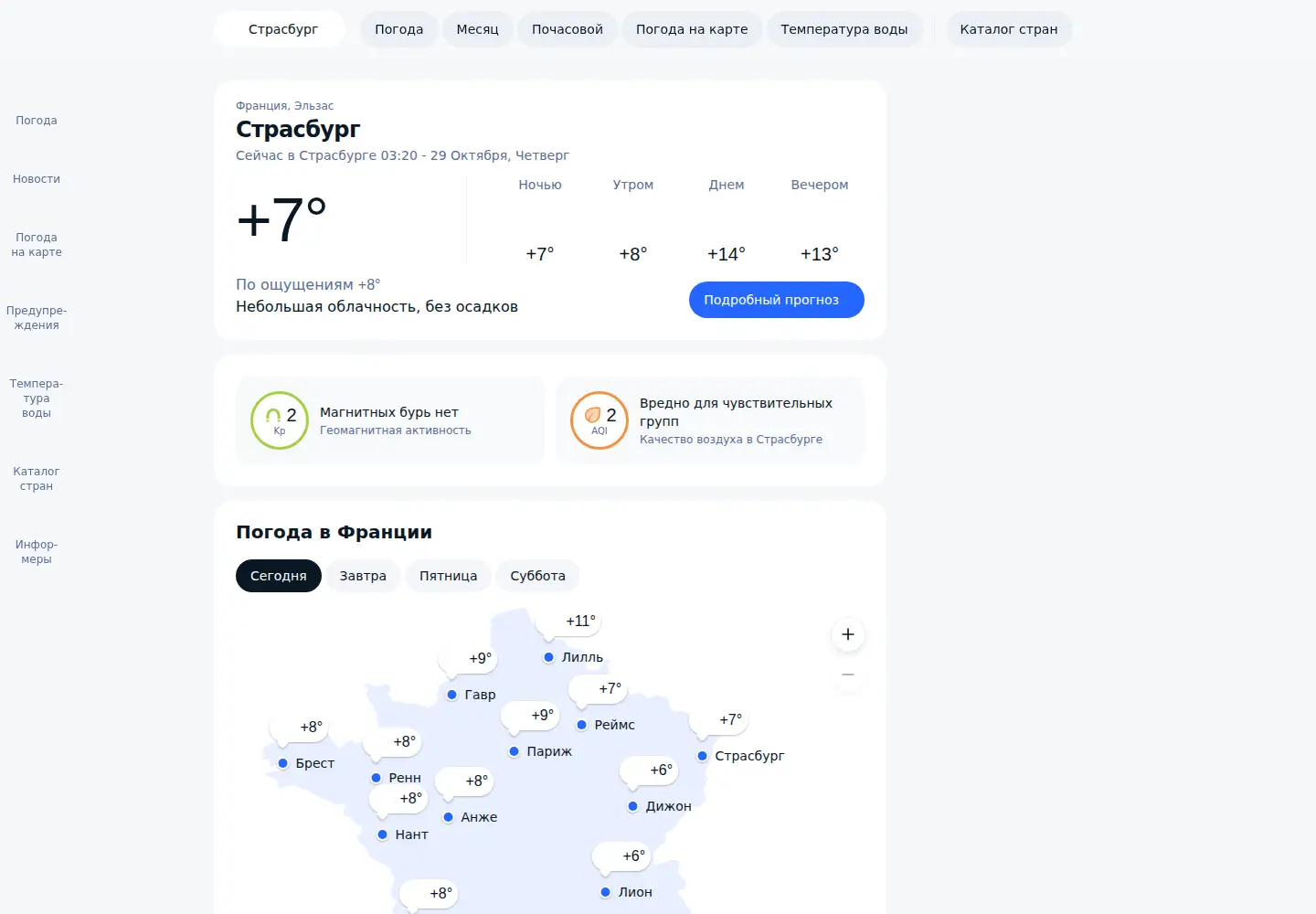 Screenshot of meteoprog.uz