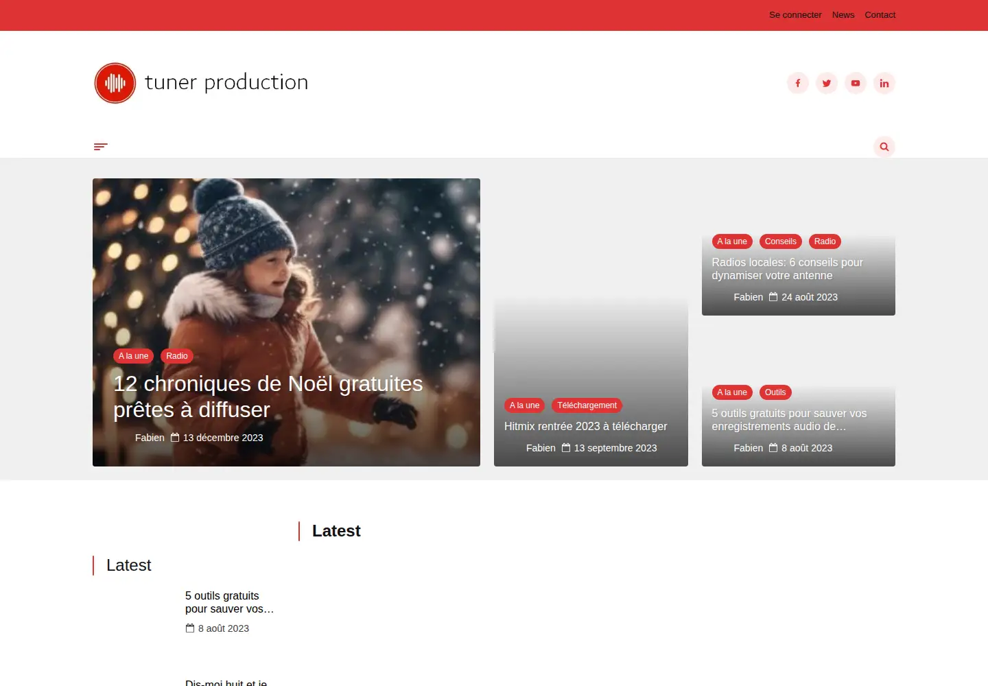 Screenshot of tuner.be
