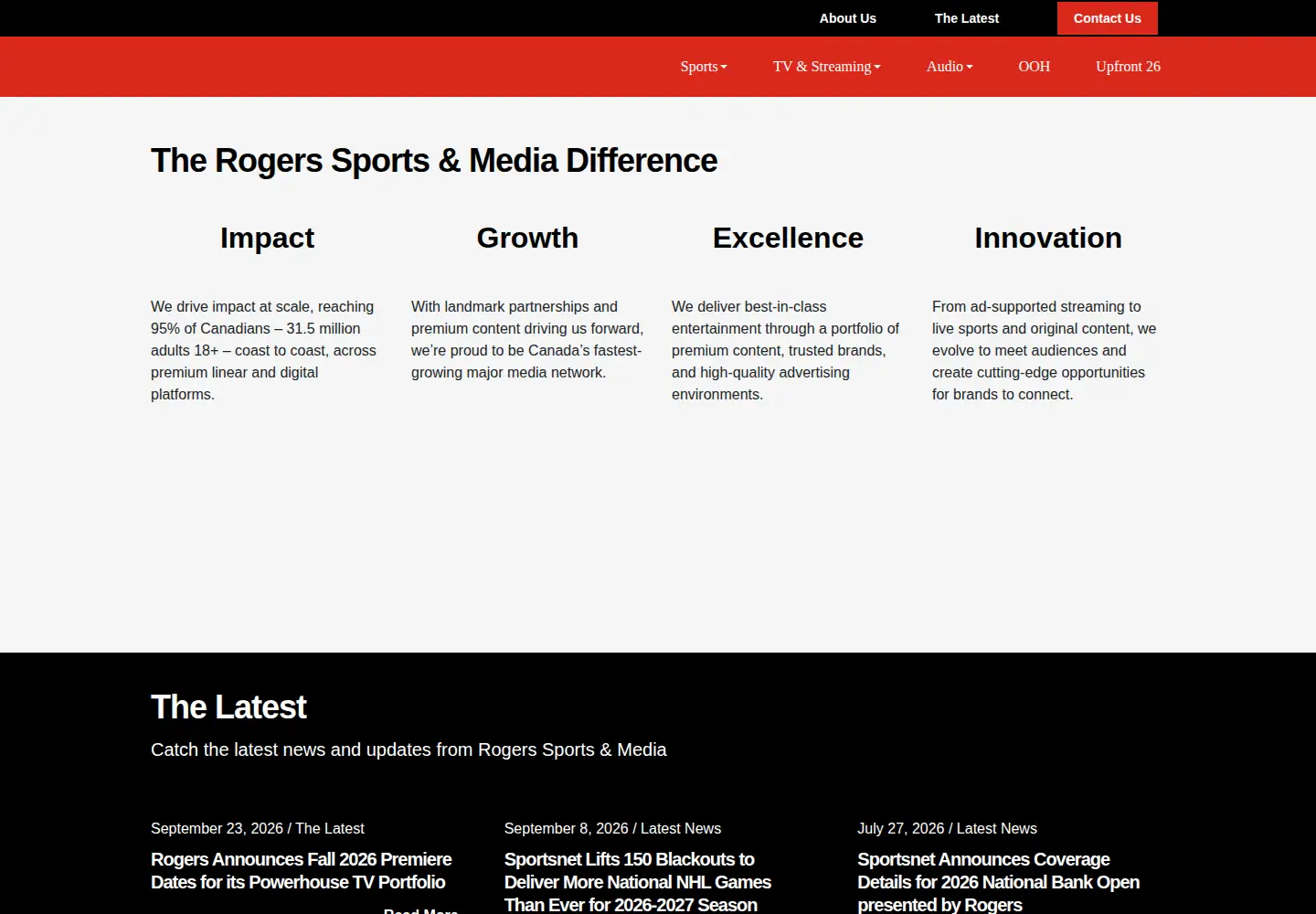Screenshot of kissradio.ca