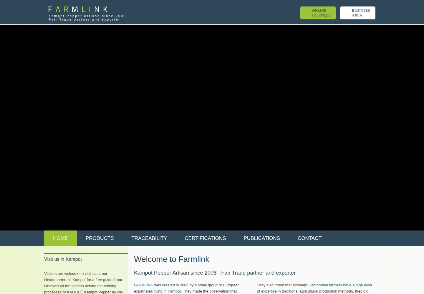 Screenshot of farmlink-cambodia.com